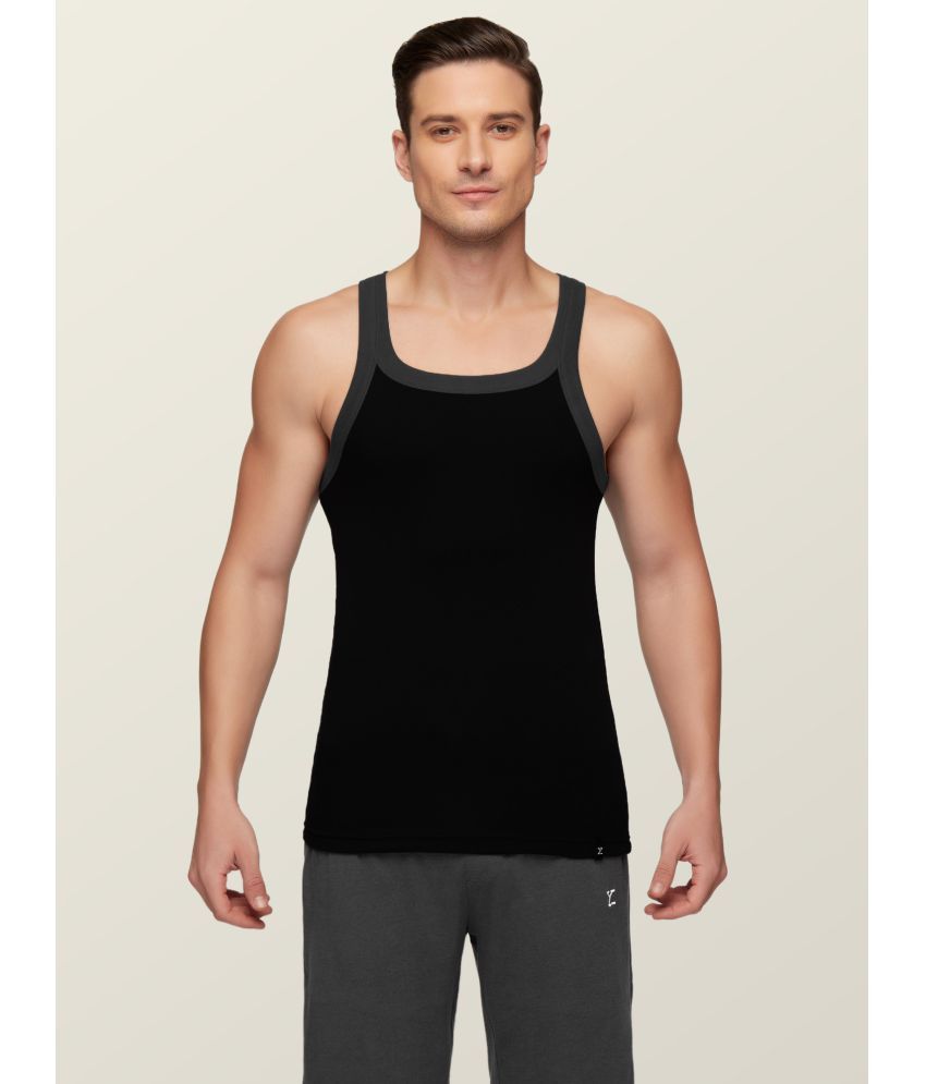     			XYXX Pack of 1 Cotton Gym Vest For Men ( Black )