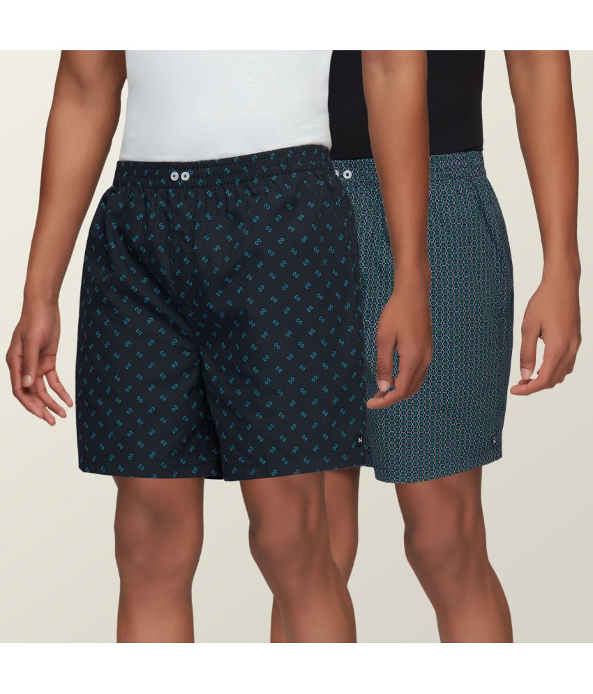     			XYXX - Multicolor Cotton Men's Boxer- ( Pack of 2 )