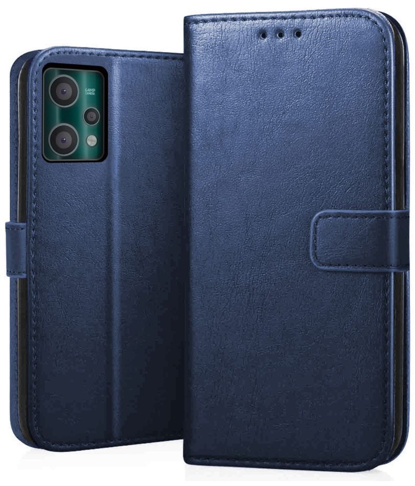     			Kosher Traders - Blue Flip Cover Compatible For Realme 9 Pro Plus ( Pack of 1 )