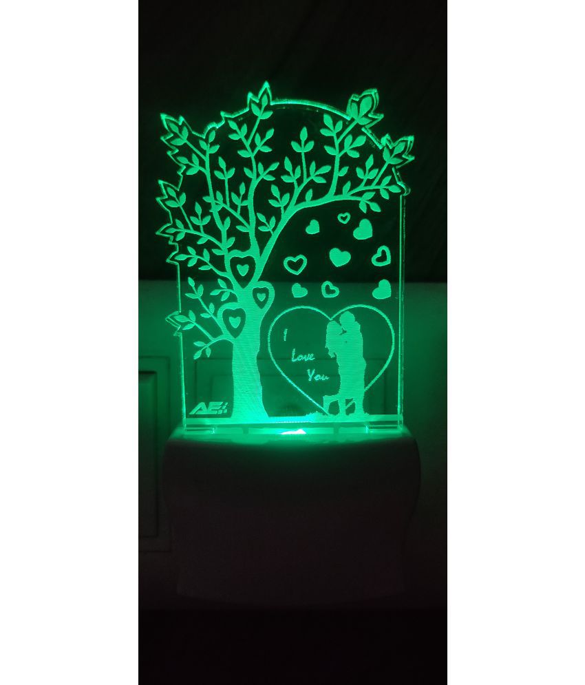     			Omniverse - Green Night Lamp ( Pack of 1 )