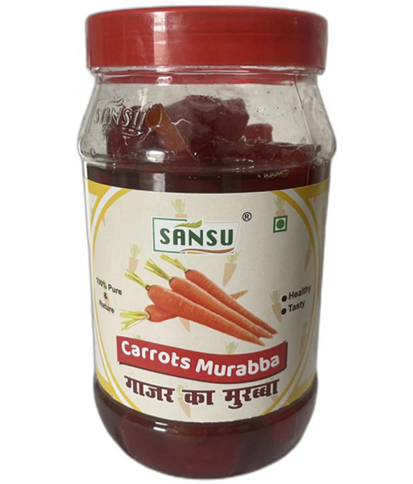 SANSU Homemade Organic Carrot Murabba Palm Good for  Good Blood Circulation Pickle 1 kg Pack of 2
