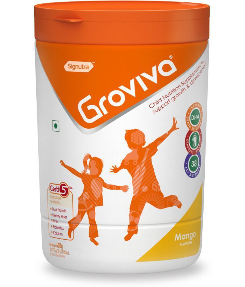     			Groviva Growth & Development mango Nutrition Drink 400 g