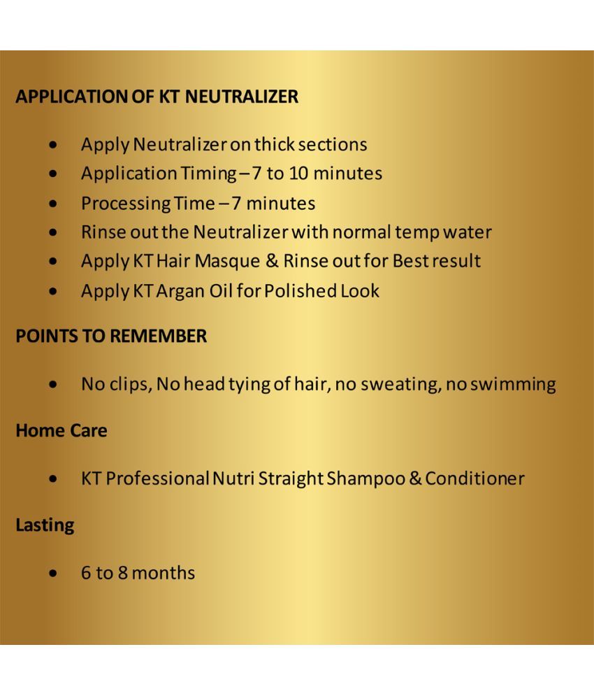 KEHAIRTHERAPY KT Professional Straightening Cream 480ml + Neutralizer