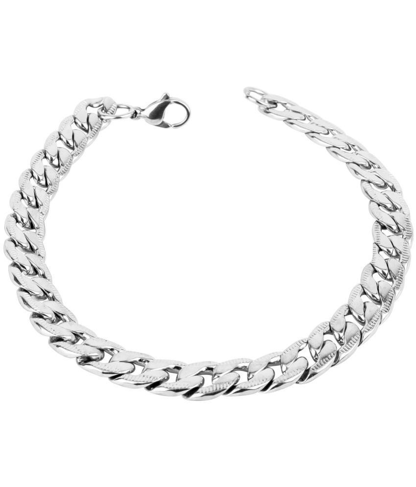 FASHION FRILL - Silver Bracelet ( Pack of 1 )