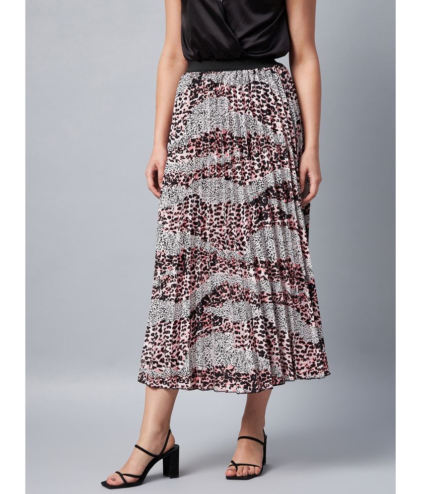     			StyleStone - Black Crepe Women's Flared Skirt ( Pack of 1 )