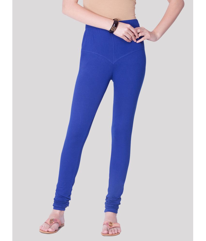     			Dollar Missy - Blue Lycra Women's Leggings ( Pack of 1 )