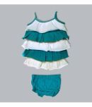 Sathiyas - Green Cotton Baby Girl Frock ( Pack of 1 )