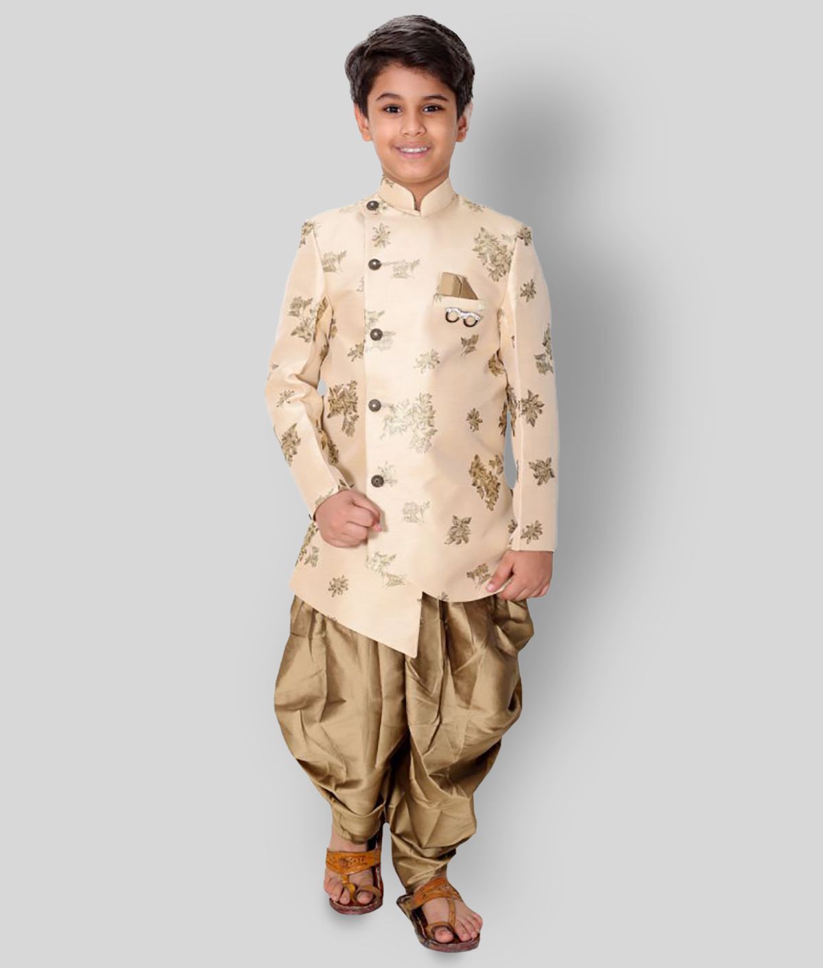     			Fourfolds Ethnic Wear Indo Western and Dhoti set for Kids and Boys_FE604