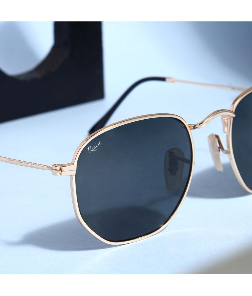 RESIST EYEWEAR - Gold Rectangular,Square,Panto Sunglasses ( Pack of 1 ...