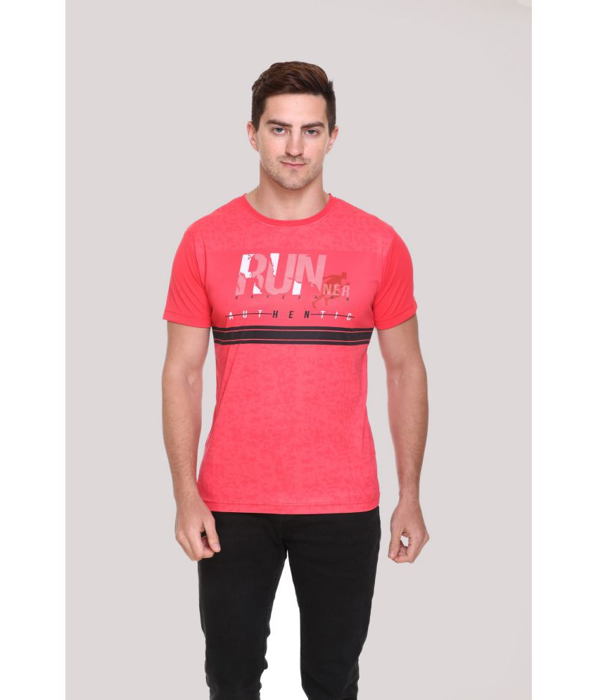     			RF RAVES - Red Polyester Regular Fit Men's T-Shirt ( Pack of 1 )