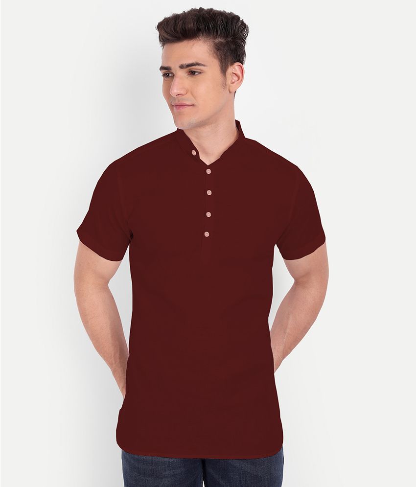     			Vida Loca - Maroon Cotton Slim Fit Men's Casual Shirt ( Pack of 1 )