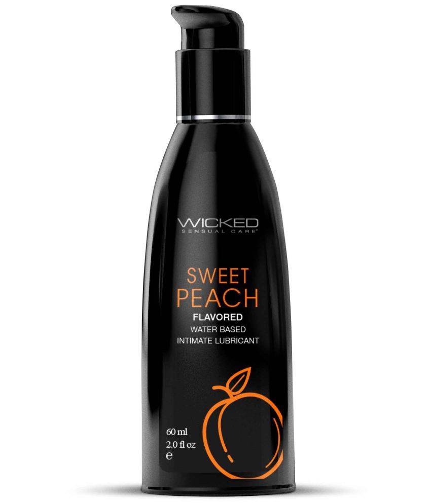     			Wicked Sensual Care Aqua Sweet Peach Flavoured Water Based Lubricant 60ml