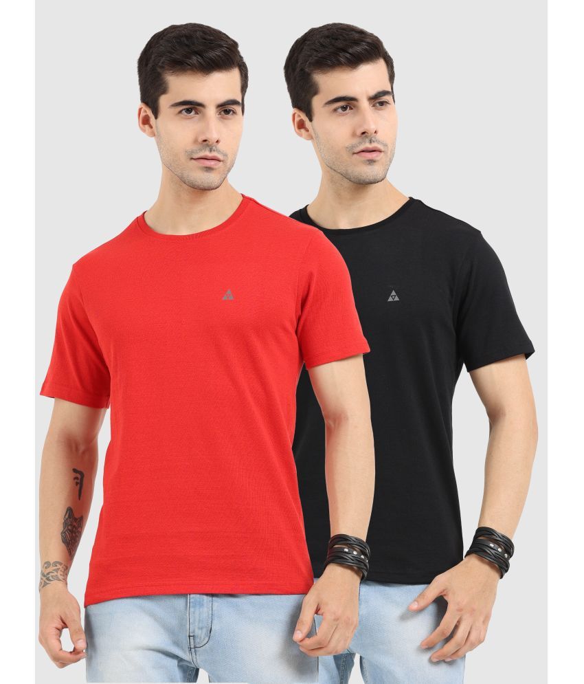     			Ardeur - Multicolor Cotton Regular Fit Men's T-Shirt ( Pack of 2 )