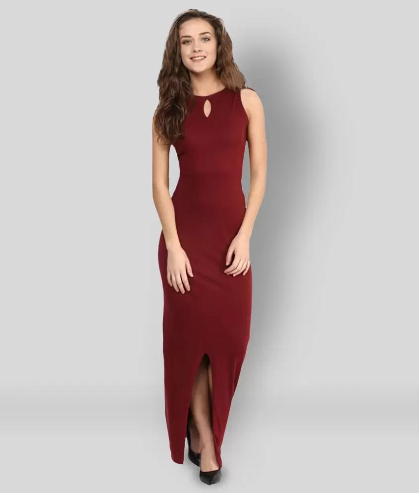 Buy Miss Chase Women Maroon Embellished Georgette Single Dress Online at  Best Prices in India - JioMart.