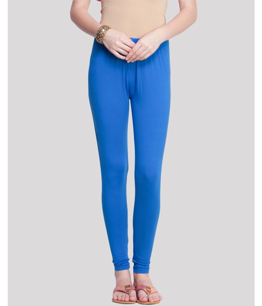     			Dollar Missy - Blue Lycra Women's Leggings ( Pack of 1 )