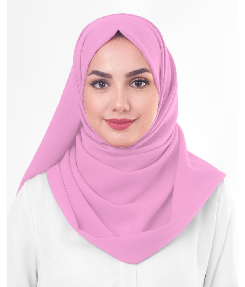 Silk Route London Purple Georgette Unstitched Hijab Single Price In India Buy Silk Route