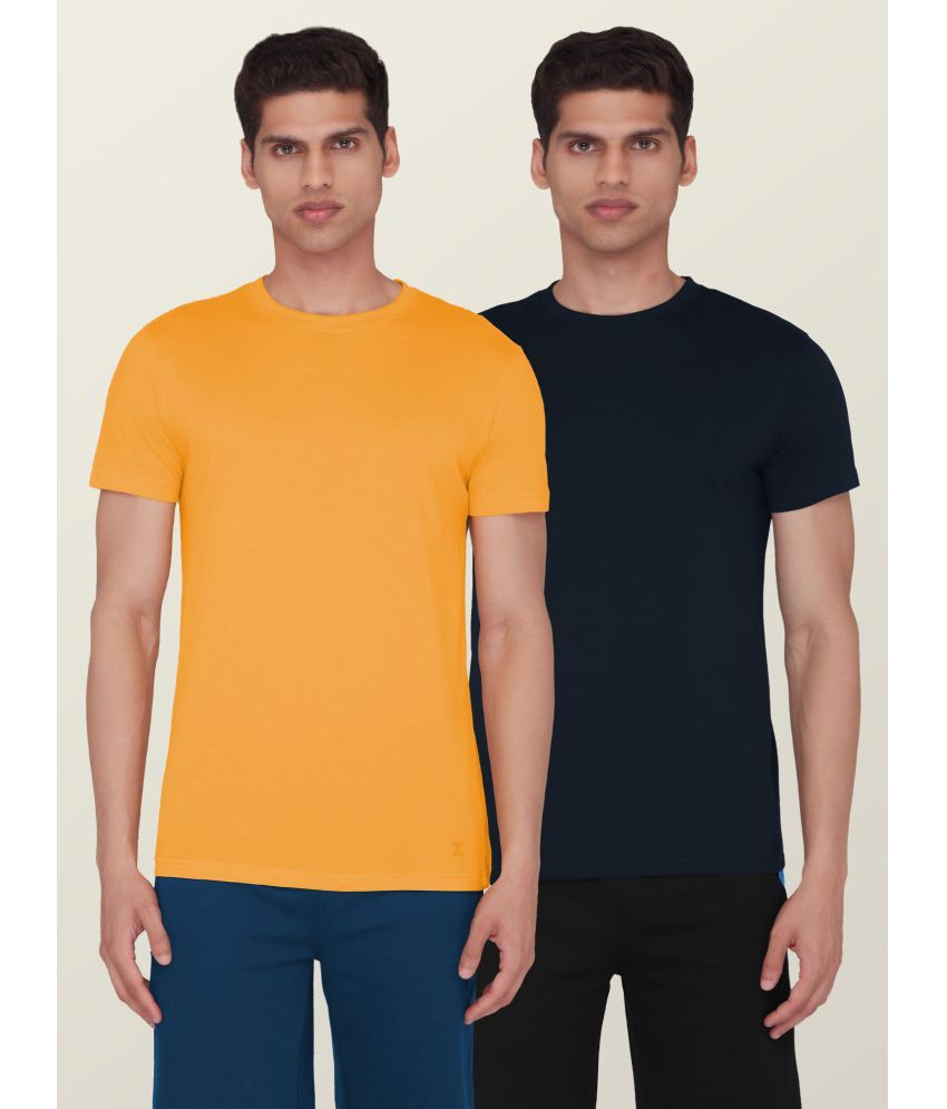     			XYXX - Multicolor Cotton Regular Fit Men's T-Shirt ( Pack of 2 )