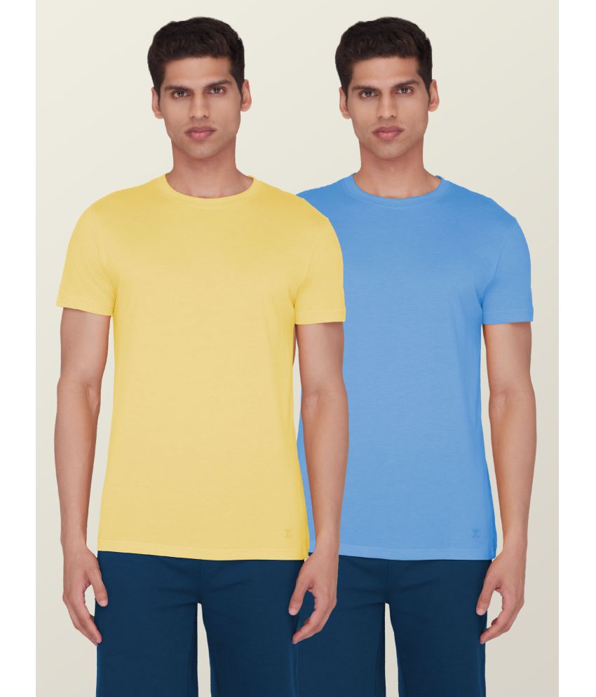     			XYXX - Multicolor Cotton Regular Fit Men's T-Shirt ( Pack of 2 )