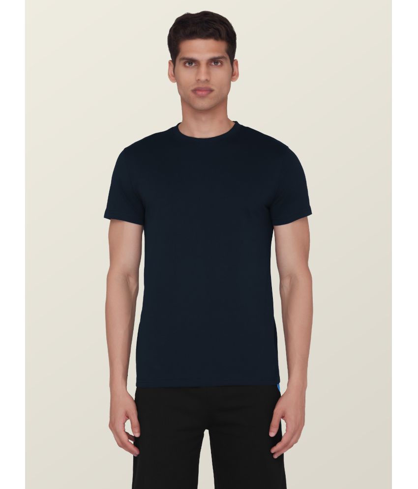     			XYXX - Navy Blue Cotton Regular Fit Men's T-Shirt ( Pack of 1 )