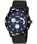 HMTe - Black Leather Analog Men's Watch