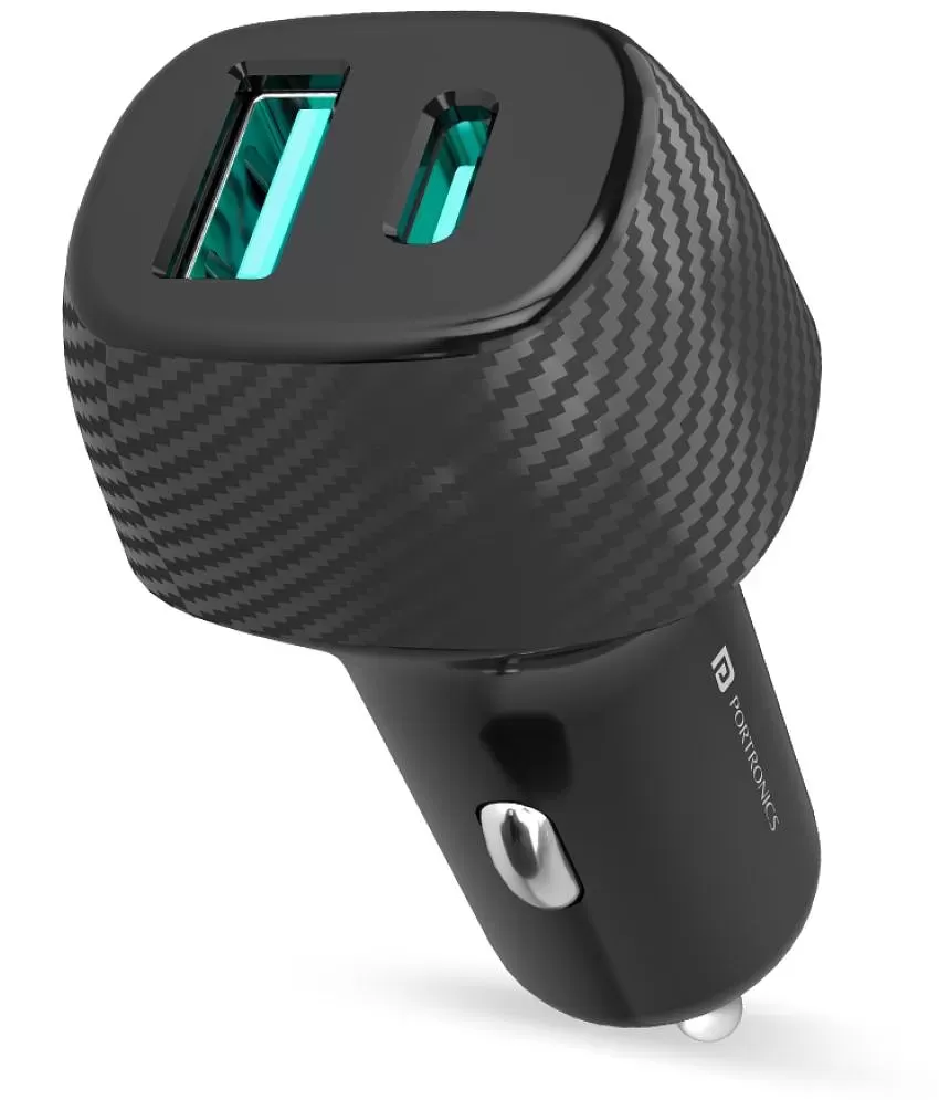 Portronics Car Mobile Charger Car Power 7 Black: Buy Portronics Car Mobile  Charger Car Power 7 Black Online at Low Price in India on Snapdeal
