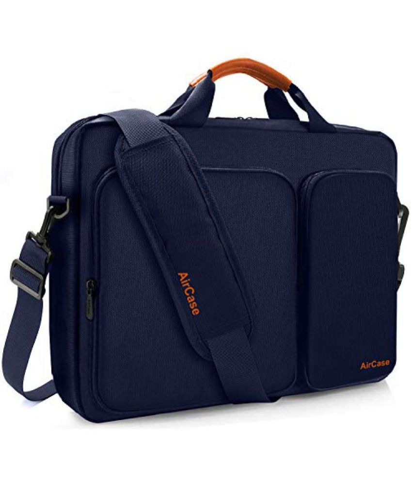     			Aircase - Blue Solid Messenger Bag