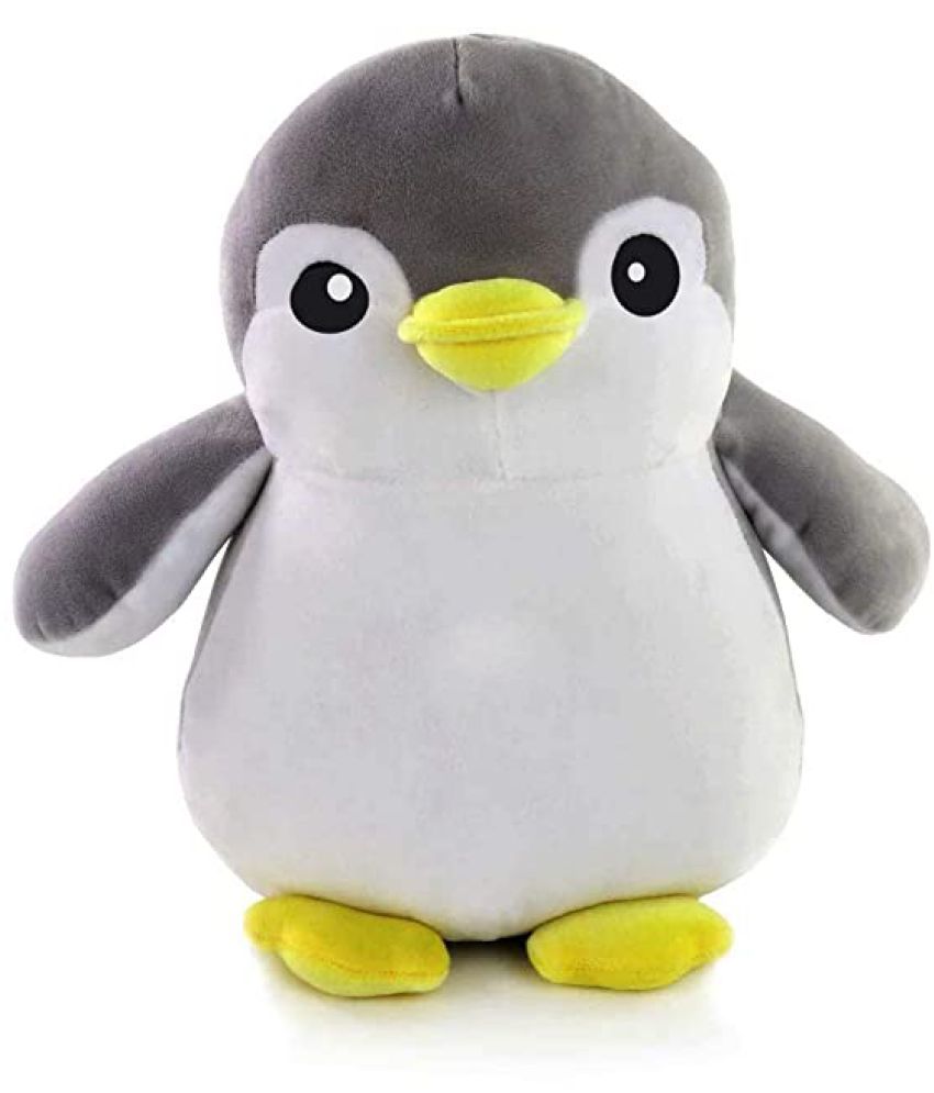 Fibre Filled Cotton Stuffed Animal (Grey) Penguin Soft Toy Teddy Bear ...