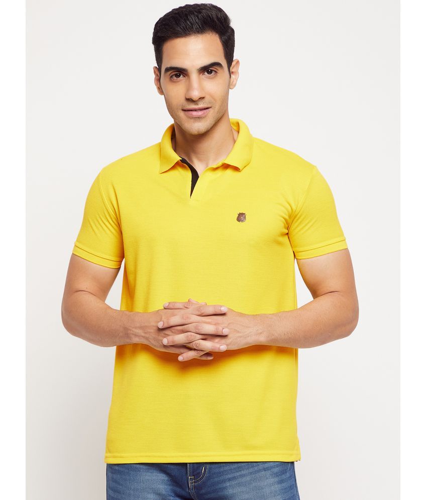     			HARBOR N BAY - Yellow Cotton Blend Regular Fit Men's Polo T Shirt ( Pack of 1 )