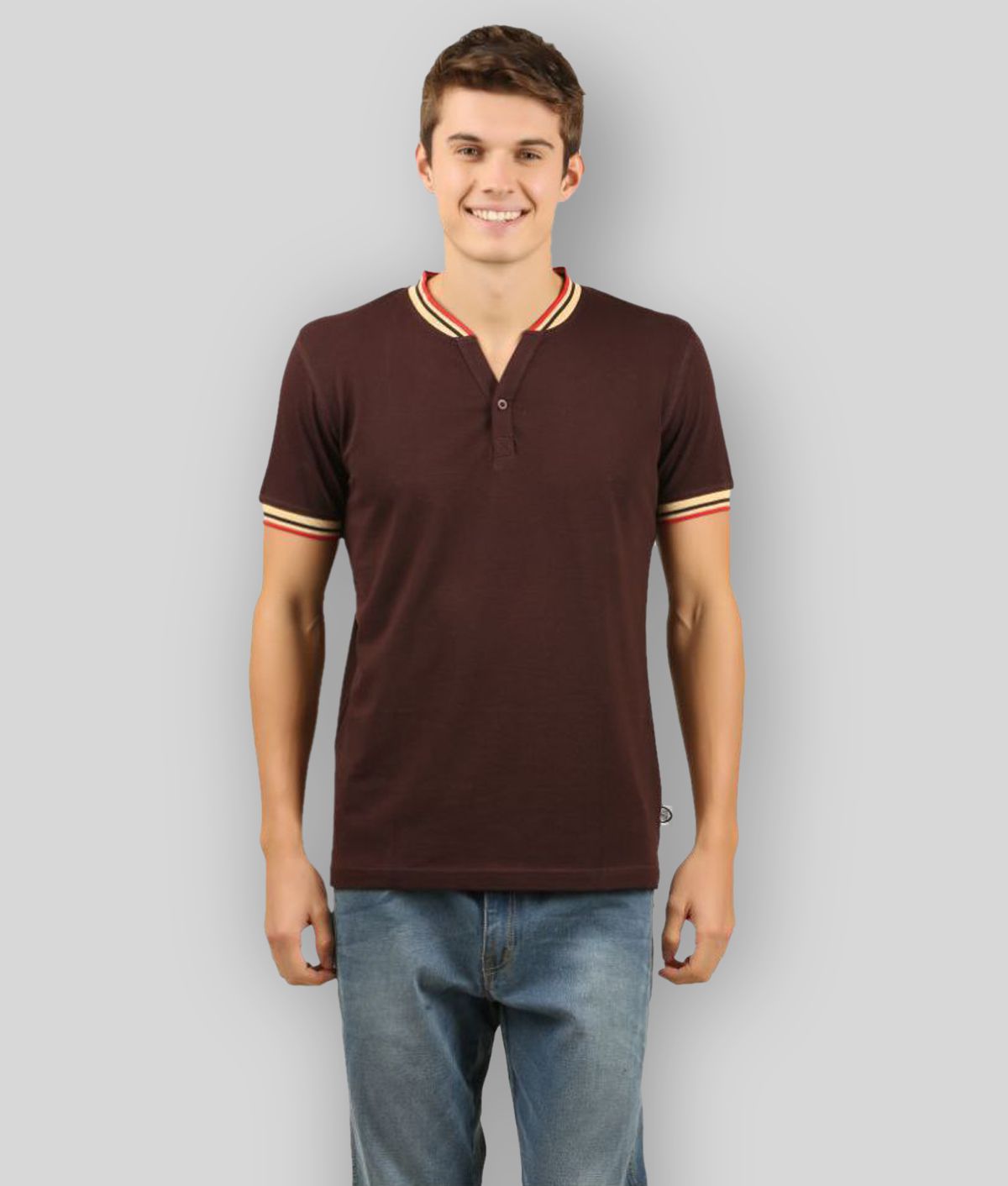     			Zebu - Black Cotton Regular Fit Men's T-Shirt ( Pack of 1 )