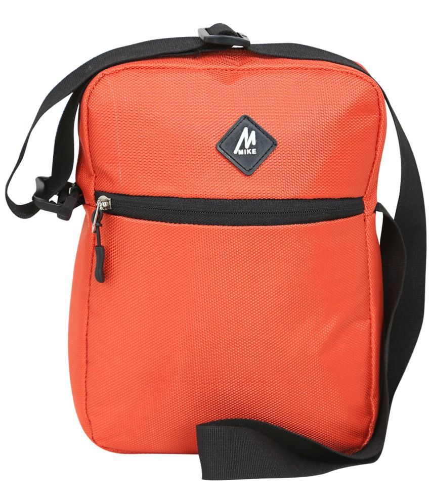     			MIKE 5 Ltrs Orange Polyester College Bag