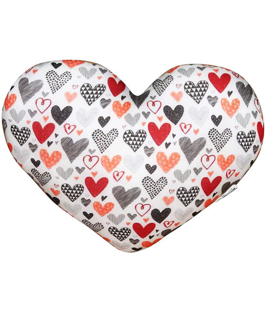 Oscar Home Best Cotton Heart Shaped Small Printed with Cute Little Heart Pillow
