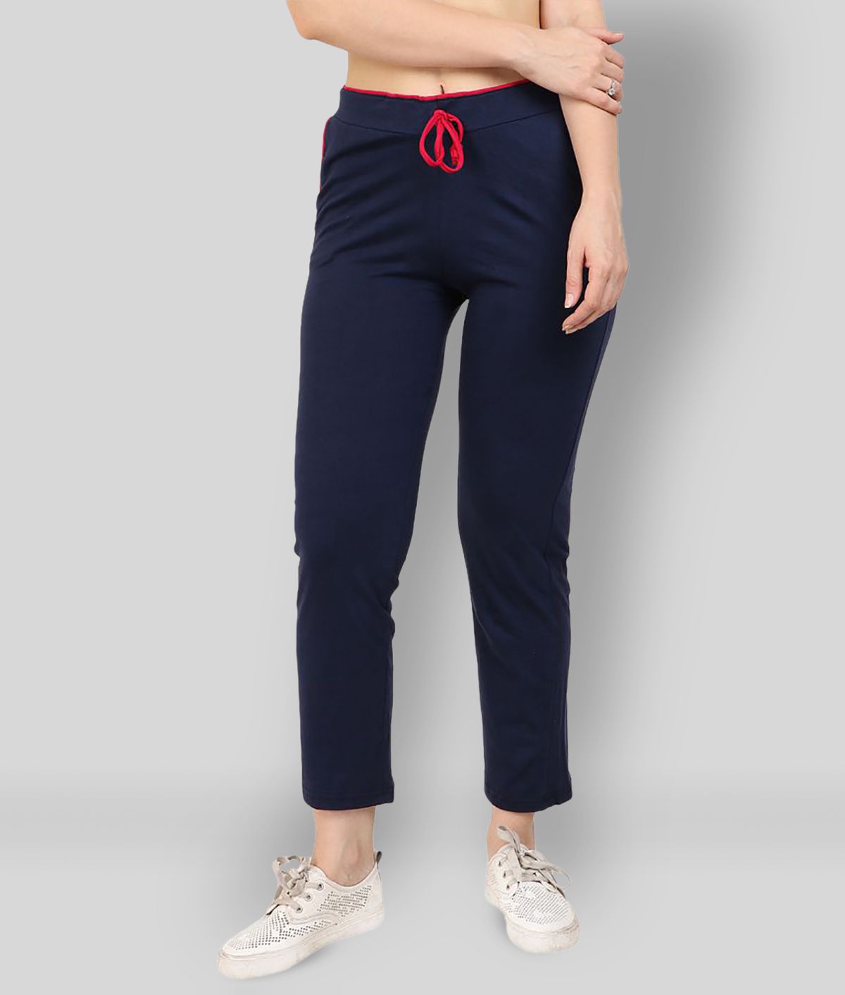     			Diaz - Navy Blue Cotton Women's Running Trackpants ( Pack of 1 )