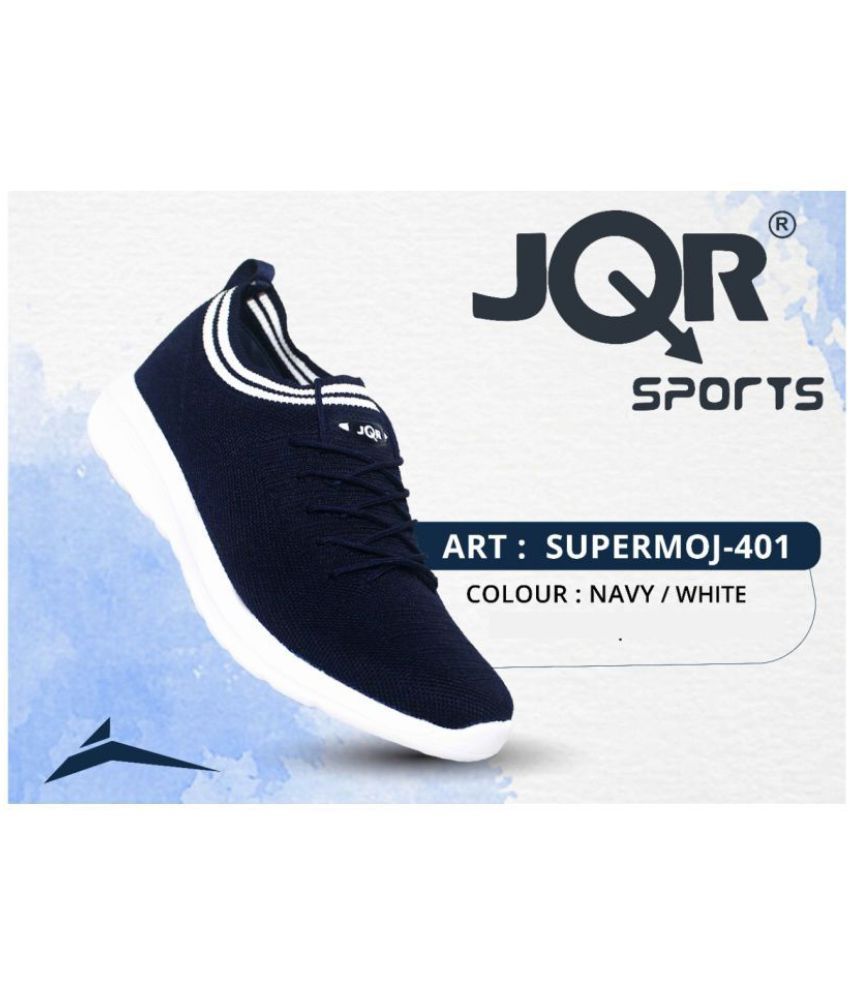 Buy JQR Navy Men's Sports Running Shoes 