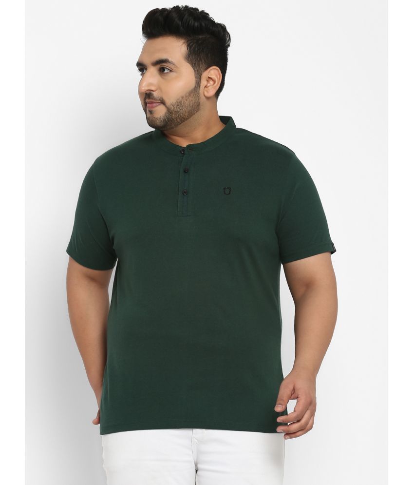     			Urbano Plus - Green Cotton Regular Fit Men's T-Shirt ( Pack of 1 )