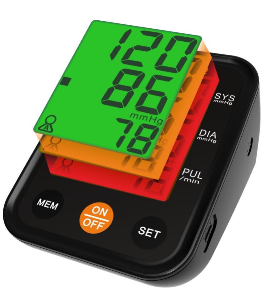     			AccuSure Blood Pressure Monitor Digital Display & Adjustable ArmCuff - 2 Yr warranty, Black