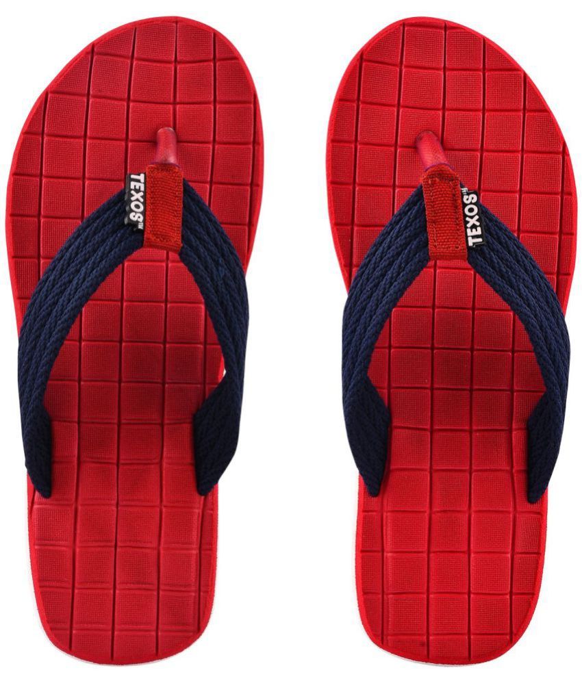     			Birde - Red Men's Thong Flip Flop