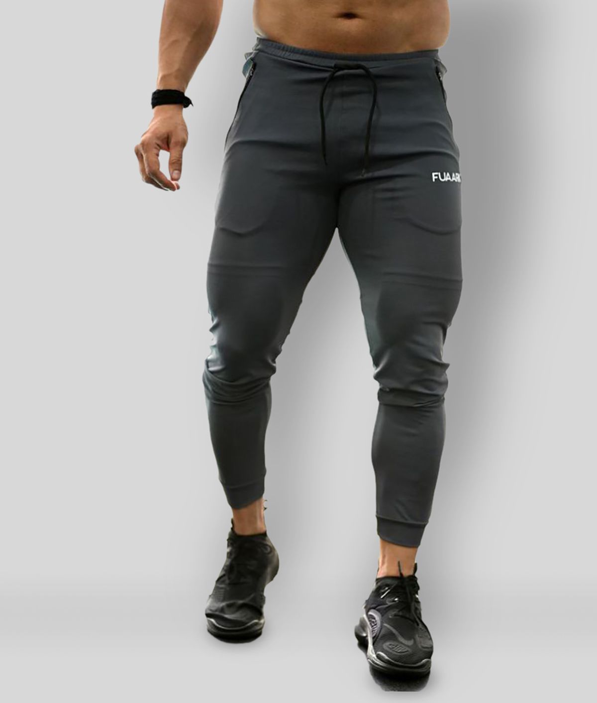     			Fuaark - Dark Grey Polyester Men's Sports Joggers ( Pack of 1 )