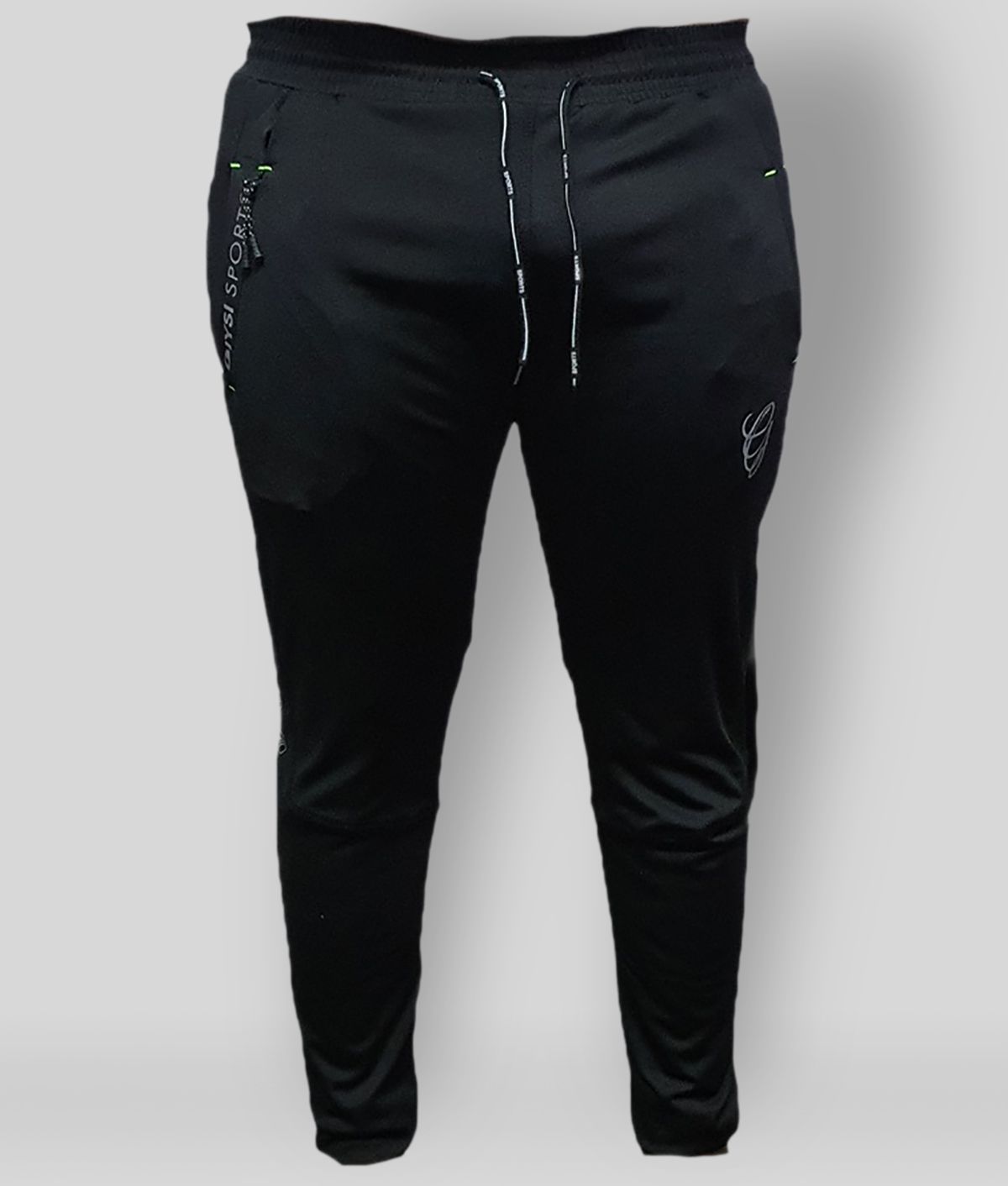 GIYSI -  Black Polyester Men's Sports Trackpants ( Pack of 1 )