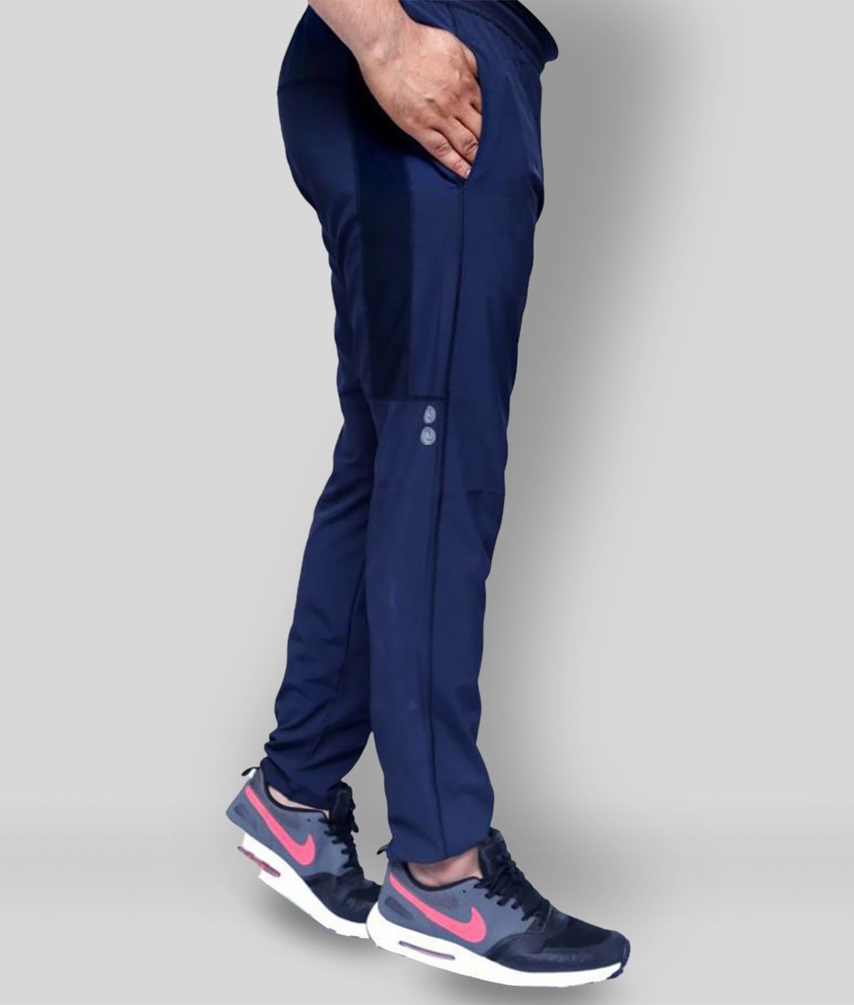     			RANBOLT -  Navy Blue Polyester Men's Sports Trackpants ( Pack of 1 )