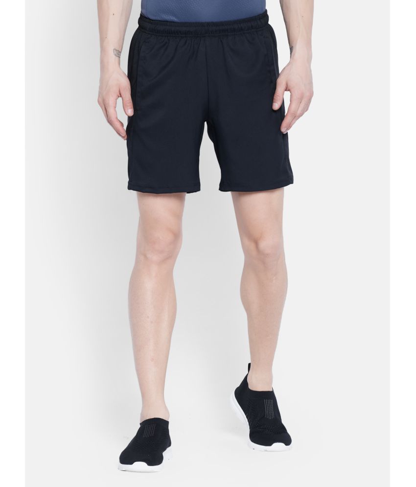     			Rock.it - Black Polyester Men's Gym Shorts ( Pack of 1 )