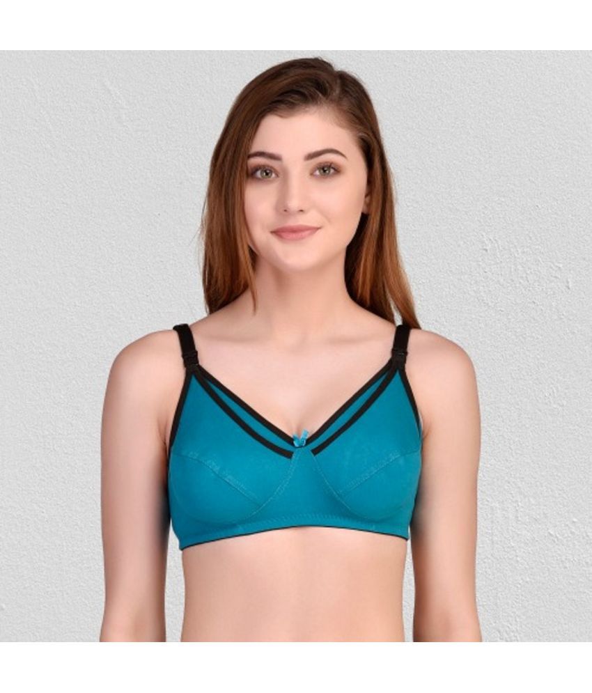     			Desiprime - Green Cotton Solid Women's Maternity Bra ( Pack of 1 )