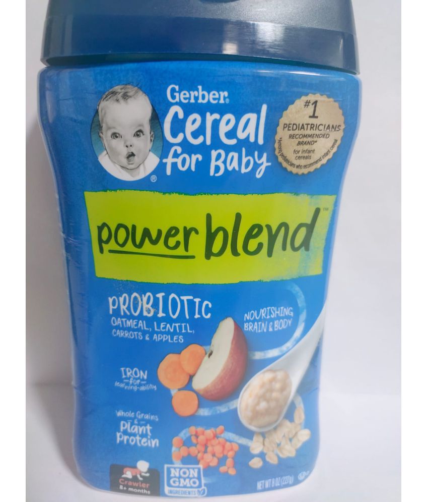 Gerber OATMEAL,CARROT Infant Cereal for 6 Months + ( 227 gm )