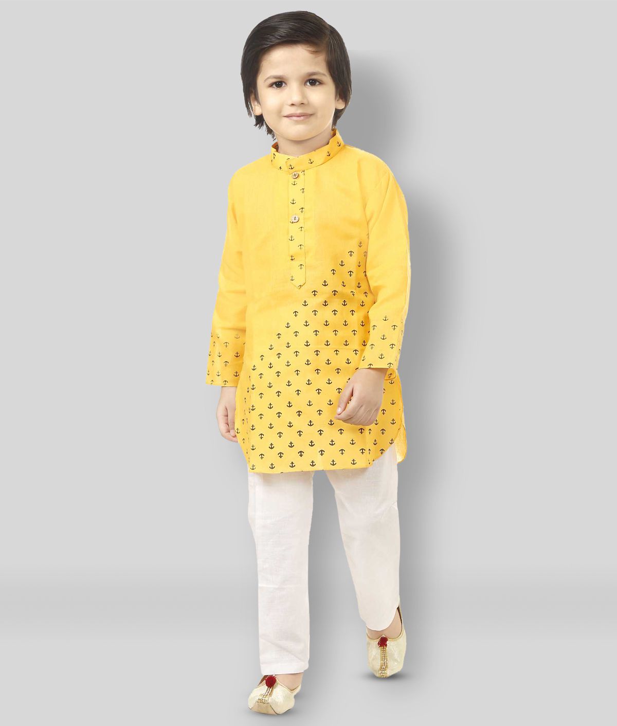    			JCT DRESSES Yellow Kurta & Pyjama Set