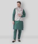 Hangup - Multicolor Silk Regular Fit Men's Kurta Pyjama Set ( Pack of 1 )