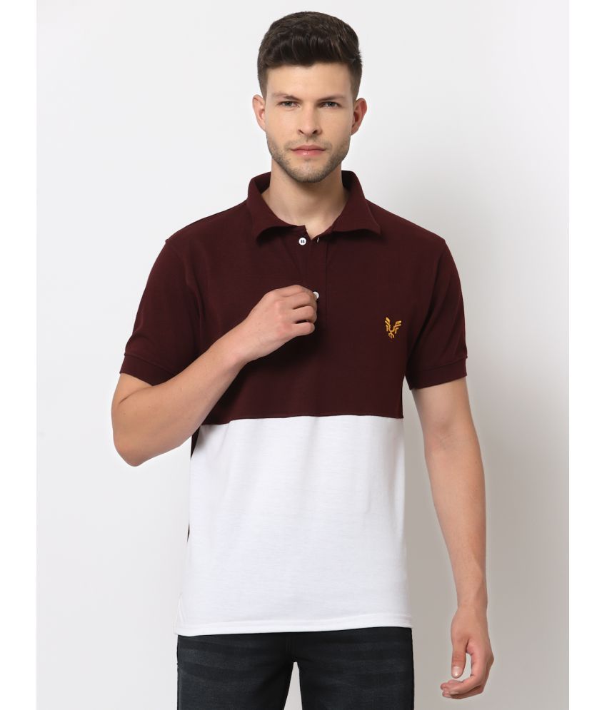     			Uzarus - Maroon Cotton Blend Regular Fit Men's Polo T Shirt ( Pack of 1 )