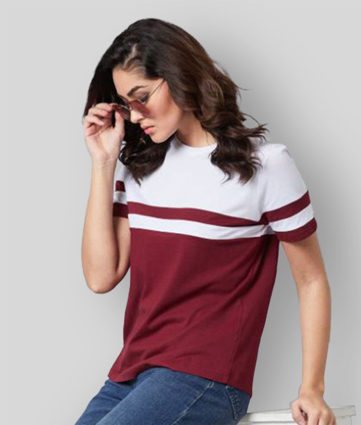     			AUSK - Multicolor Cotton Regular Fit Women's T-Shirt ( Pack of 1 )