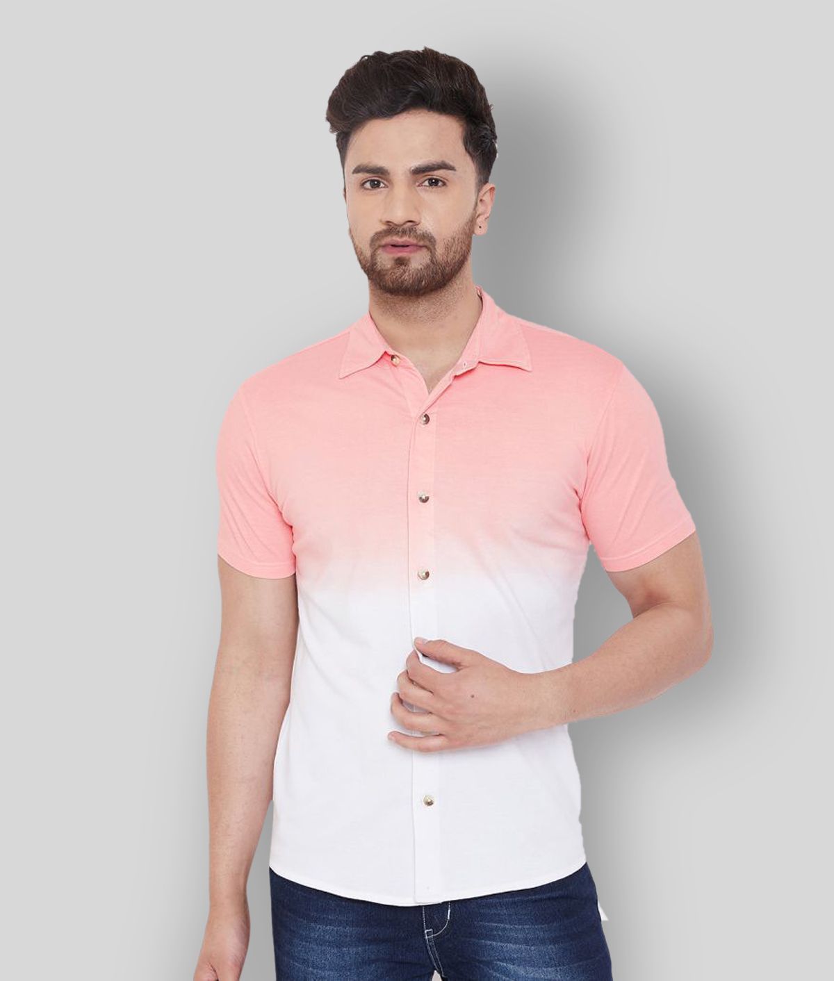     			Gritstones - Multicolor Cotton Blend Regular Fit Men's Casual Shirt (Pack of 1)