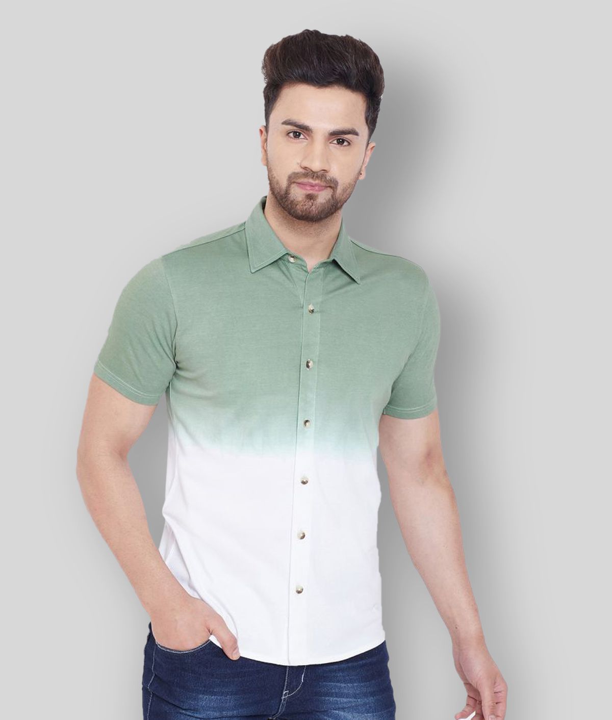     			Gritstones - Multicolor Cotton Blend Regular Fit Men's Casual Shirt (Pack of 1)