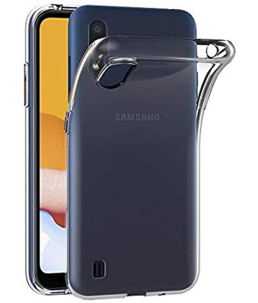     			Doyen Creations - Transparent Silicon Plain Cases Compatible For Samsung Galaxy A02 ( Pack of 1 )