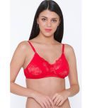 N-Gal Cotton Blend Non Padded Women's Cupless Bra ( Red )